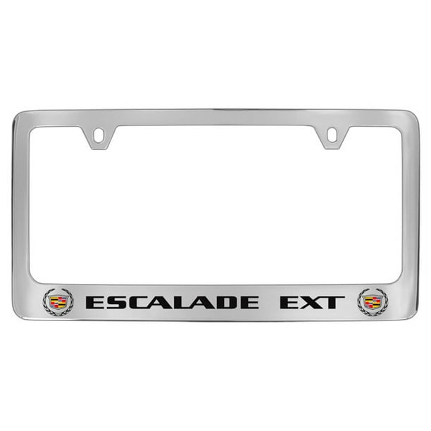 Cadillac Escalade EXT Chrome Plated Metal License Plate Frame Holder